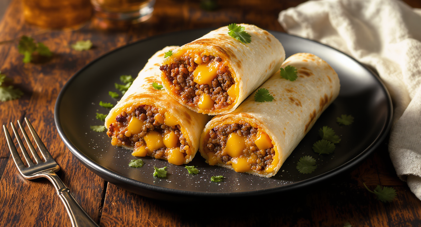 High-Protein Freezer-Friendly Beef & Cheese Burritos