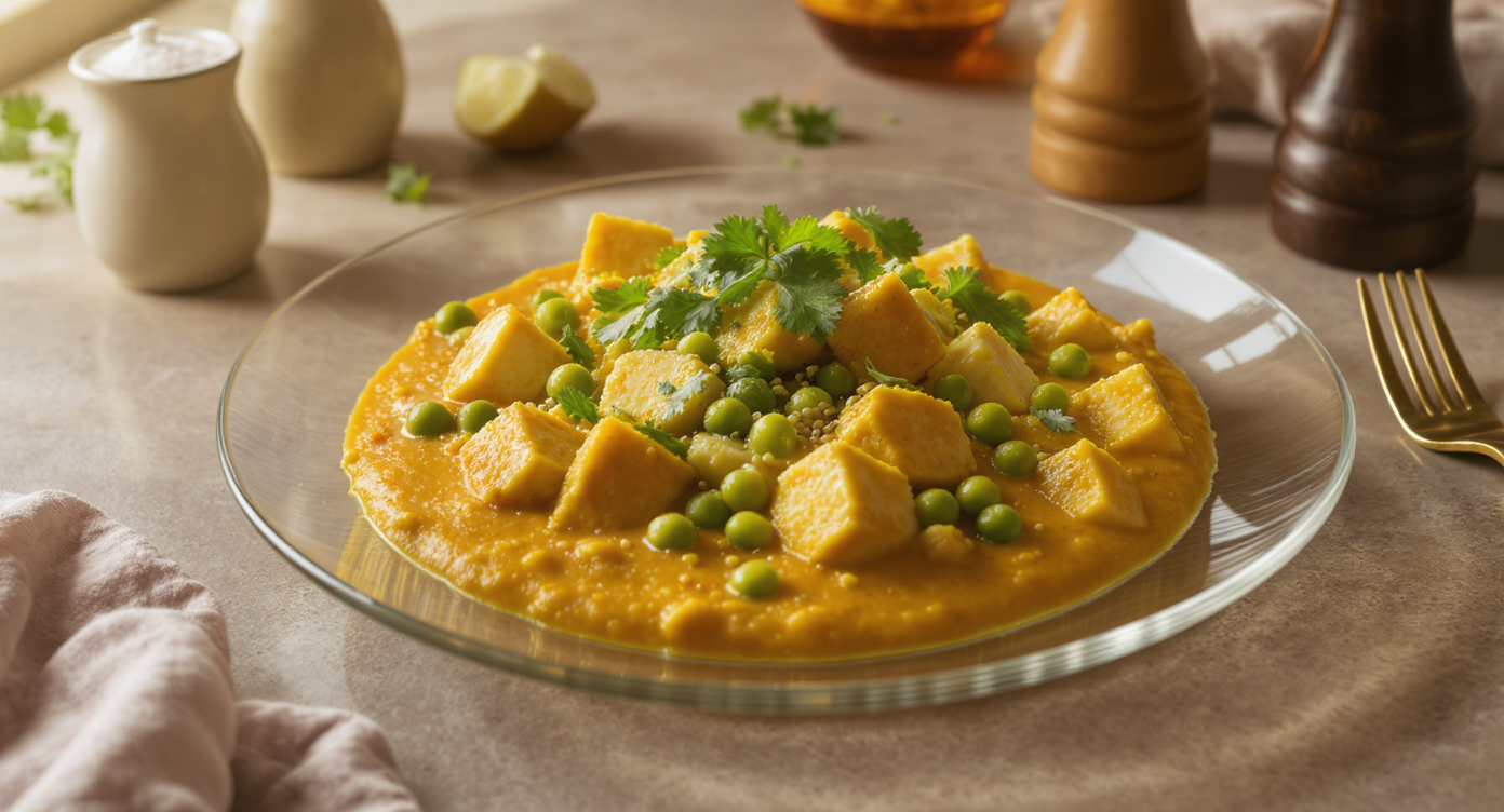 High-Protein Muttar Paneer Korma