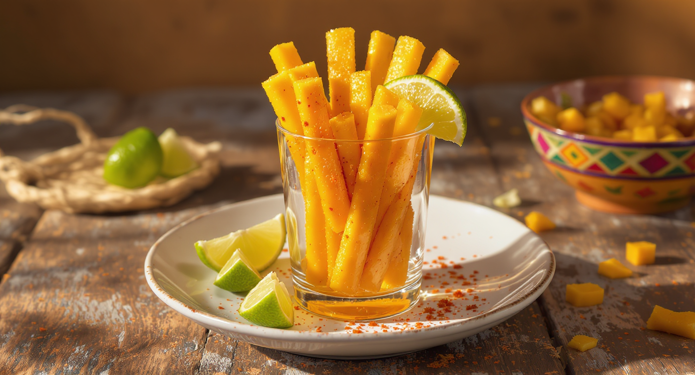 Mexican Mango Chili Jicama Sticks