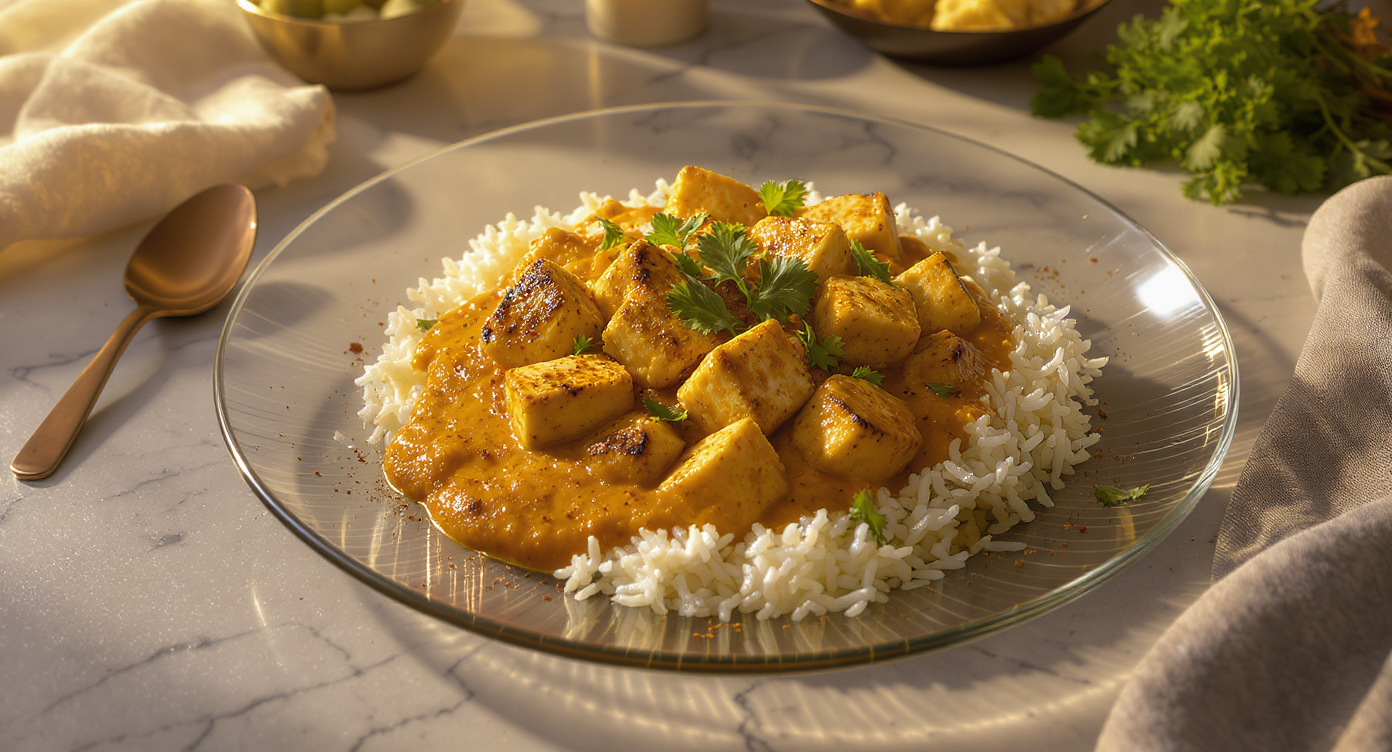 Paneer Tikka Masala with Fragrant Basmati Rice