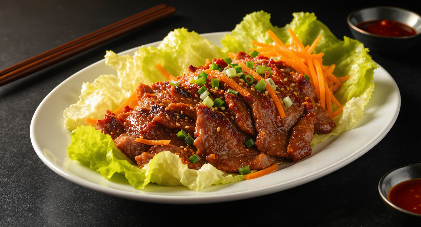 Korean Bulgogi Beef Lettuce Wraps