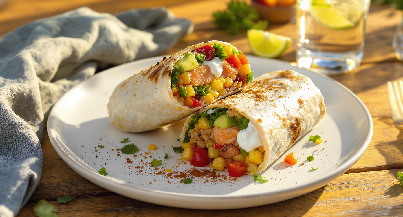British Columbia Summer Salmon Burrito (Solo Edition)