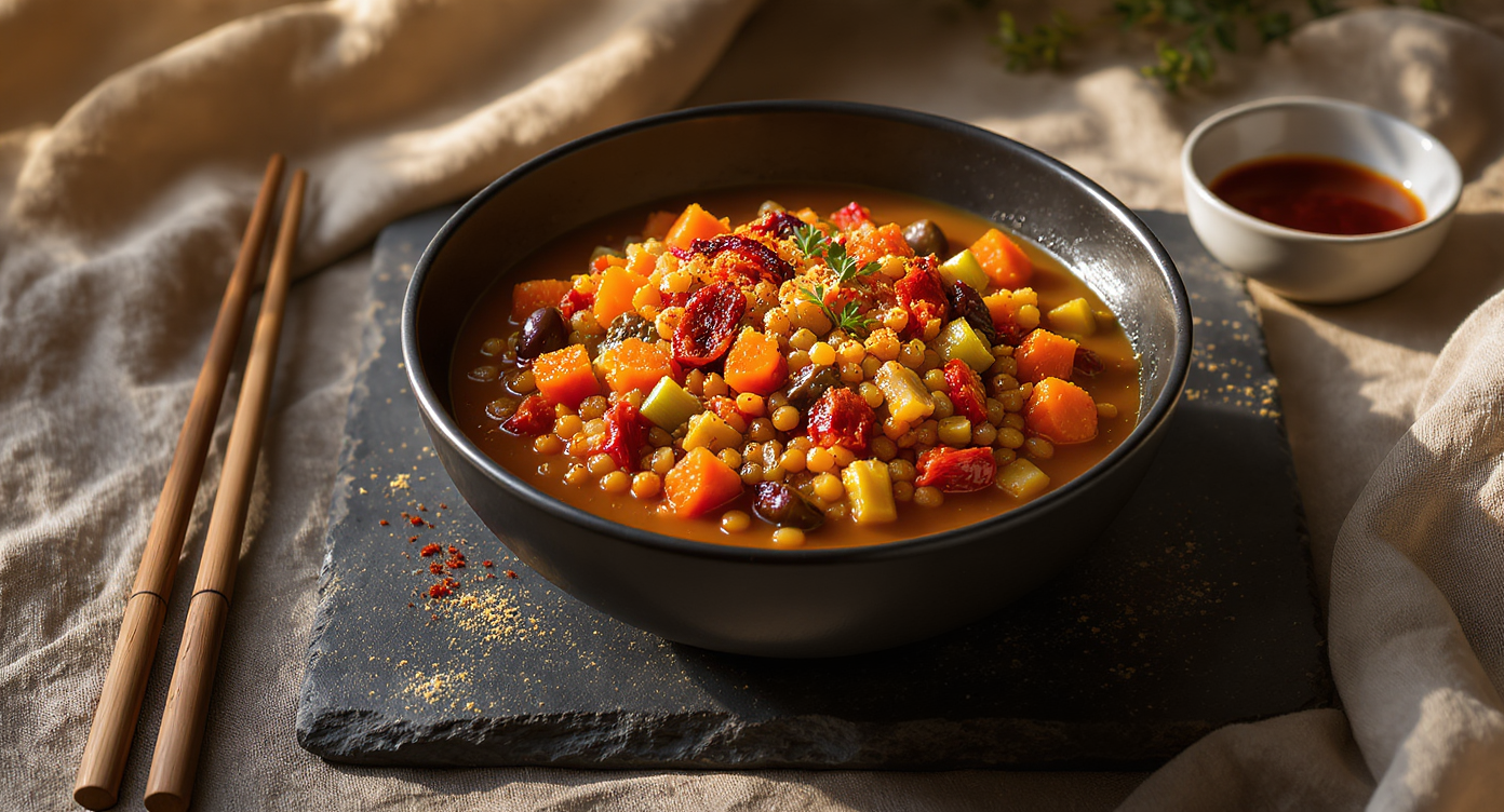 Smoky Mediterranean Lentil & Vegetable One-Pot Stew