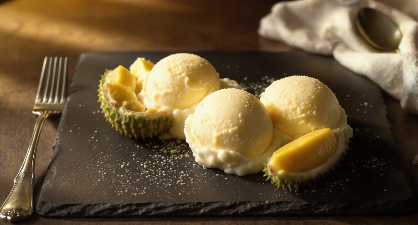 Jeni-Style Durian Ice Cream