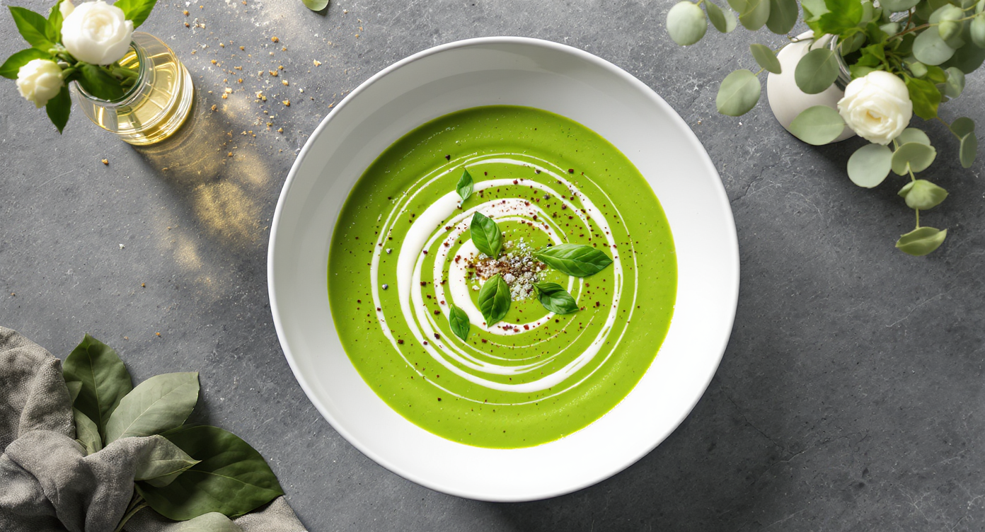 Creamy Keto Vegan Broccoli & Spinach Soup
