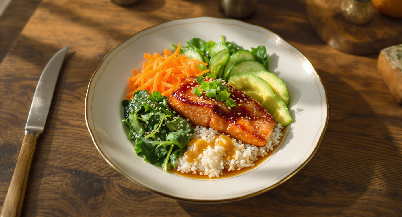 Soy Glazed Salmon Bowl