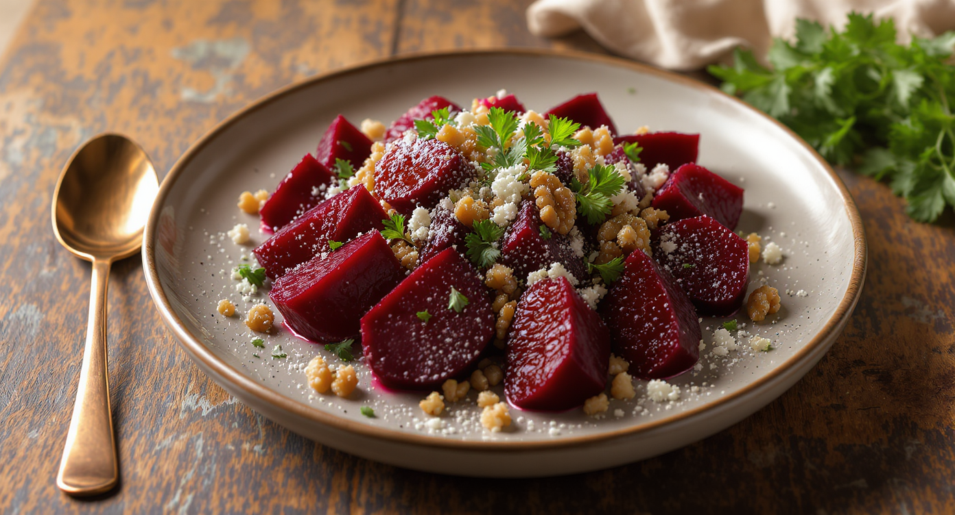 Roasted Beet & Walnut Salad