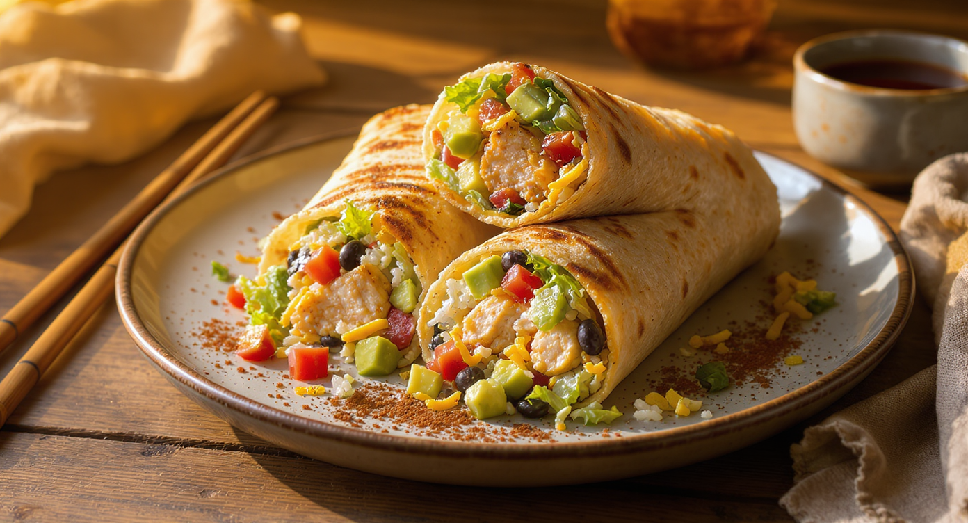 California-Style Grilled Chicken Burritos