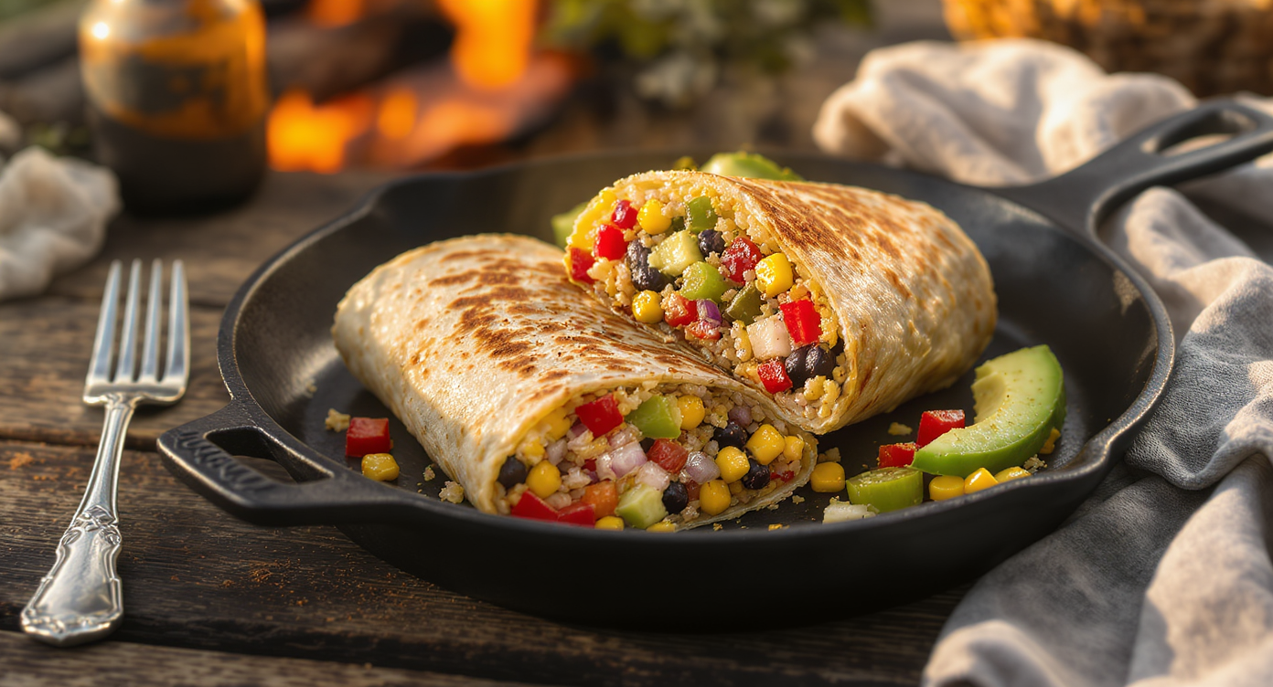 Campfire Vegan Burritos