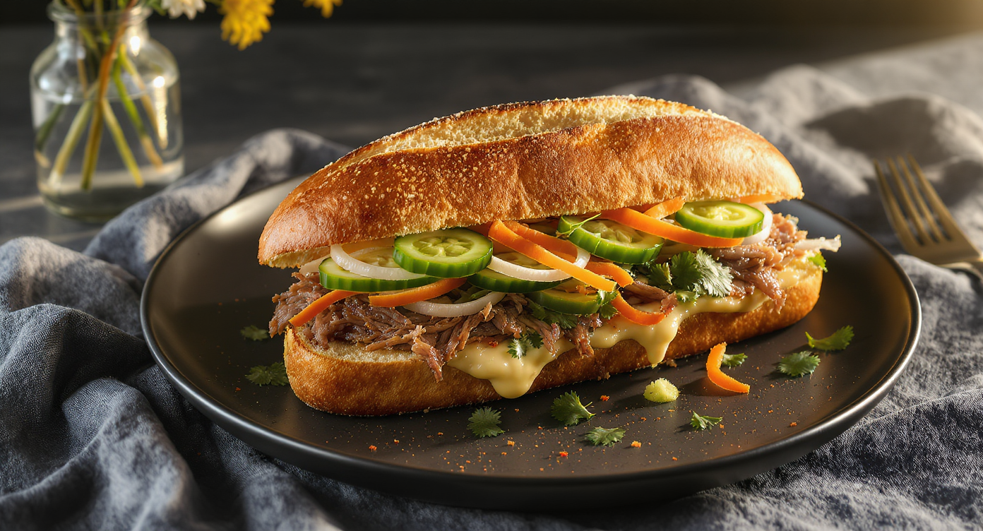 French-Vietnamese Banh Mi with Duck Confit