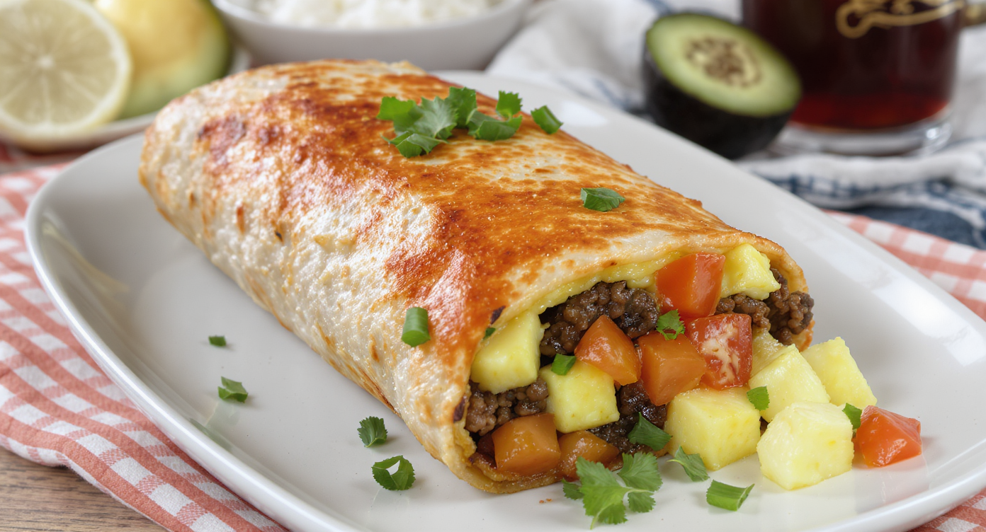 Hearty Vegan Breakfast Burrito (25g Protein)