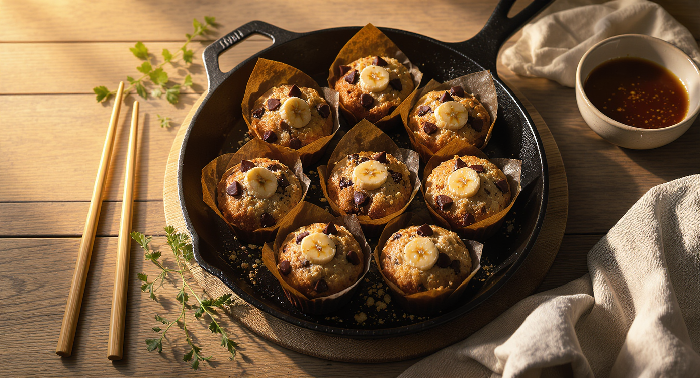 Banana Chocolate Chip Muffins