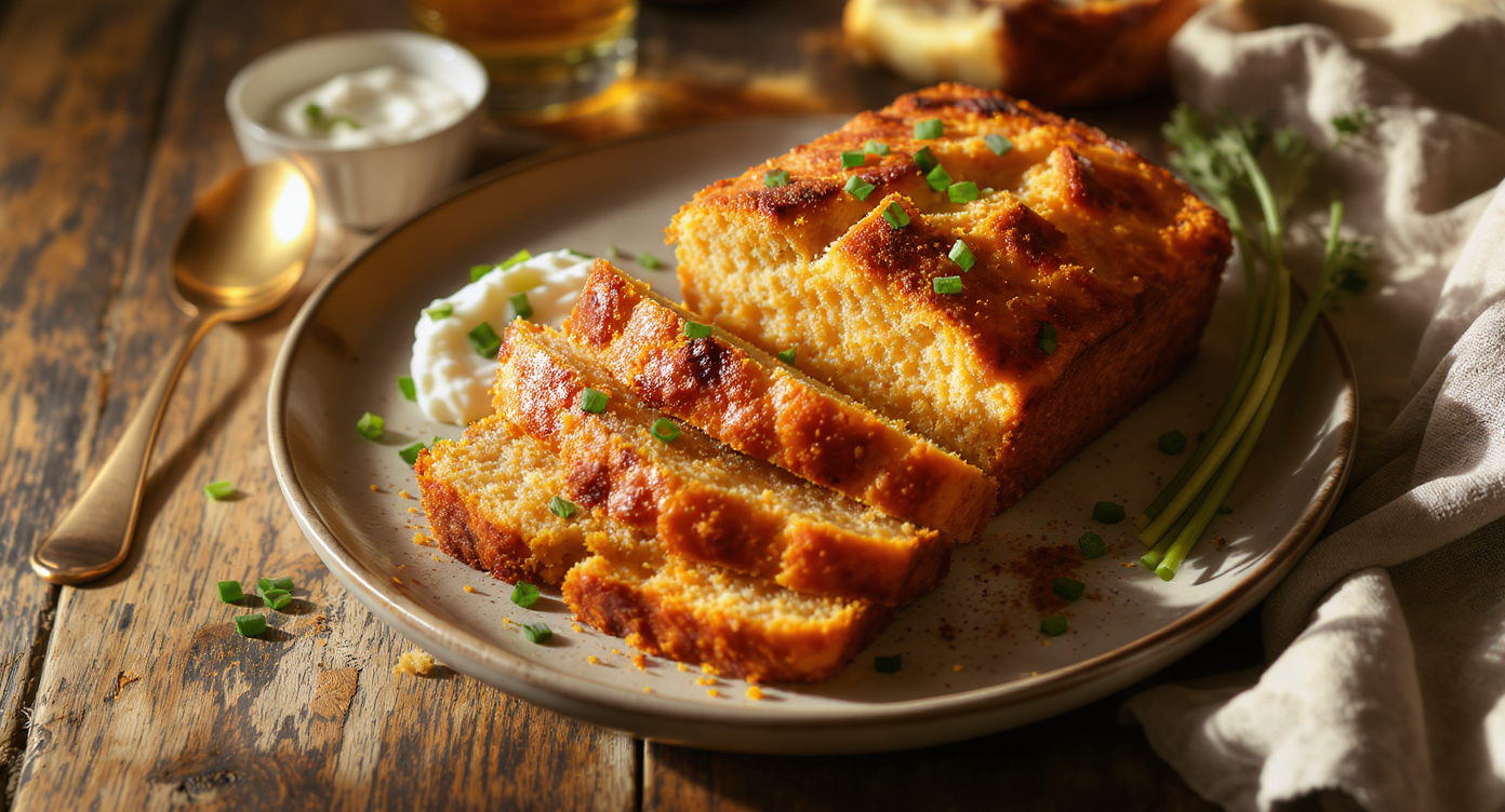 Beer & Cheddar Savory Quick Bread