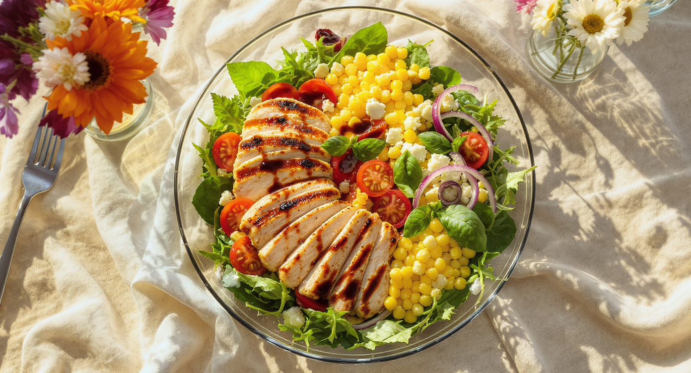 4th of July Summery Chicken Salad Bowl