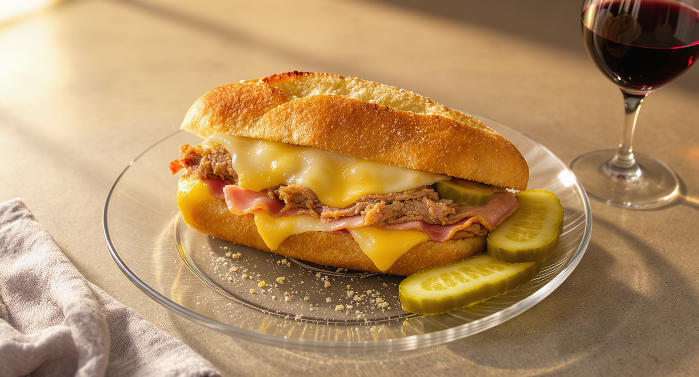 Classic Cuban Sandwich with Leftover Pork Shoulder