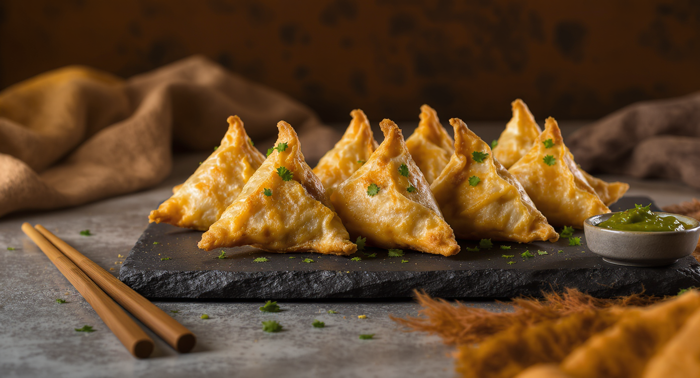 East African Phyllo Pastry Samosas