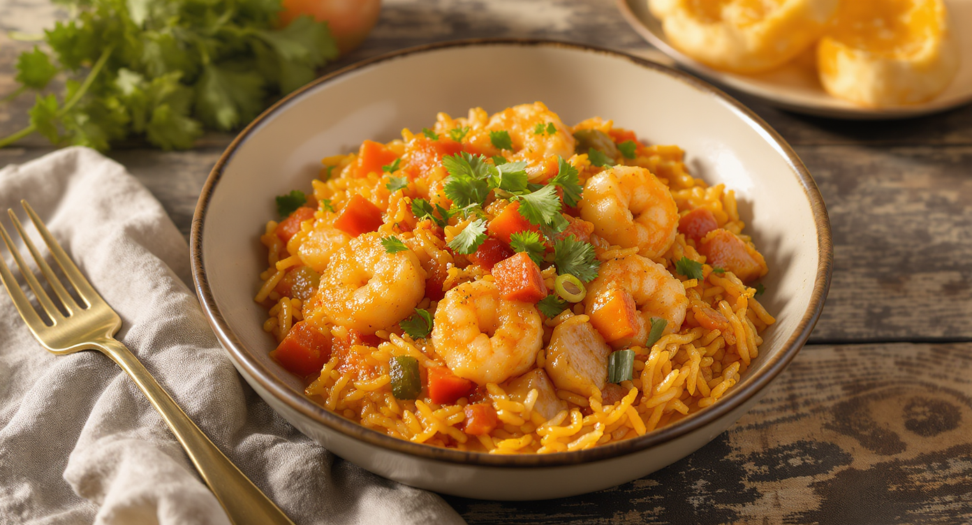 Creole Shrimp & Chicken Jambalaya (Gluten-Free, Single Serving)