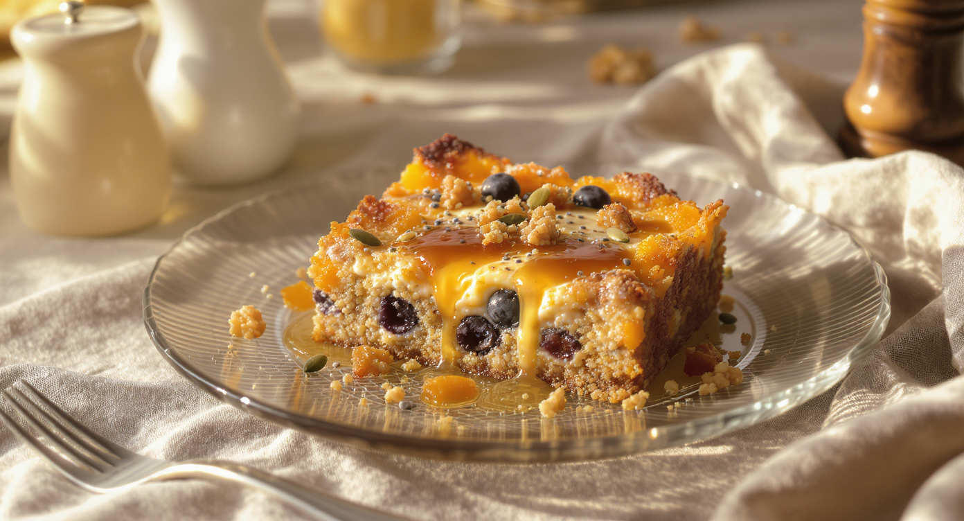 Sweet Mediterranean Protein & Fiber Breakfast Bake