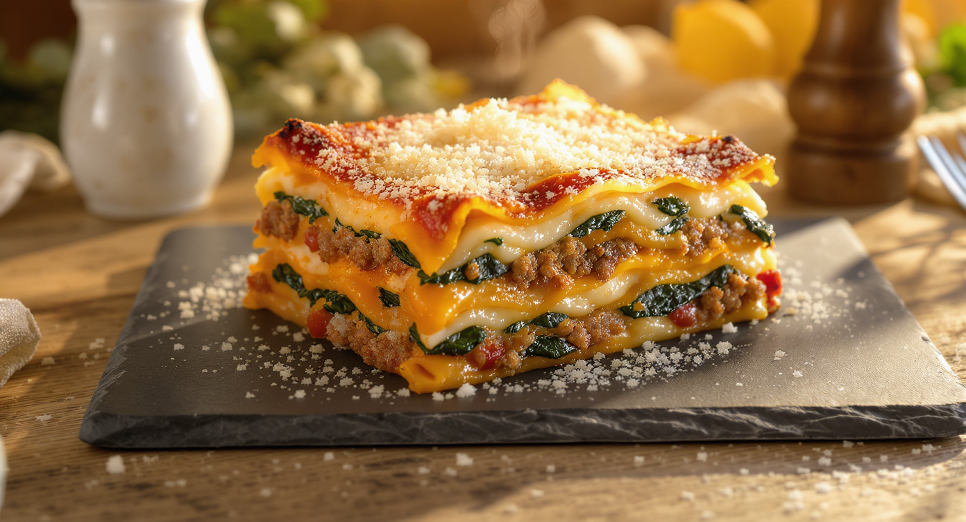 High-Protein Mediterranean Lasagna Power-Up