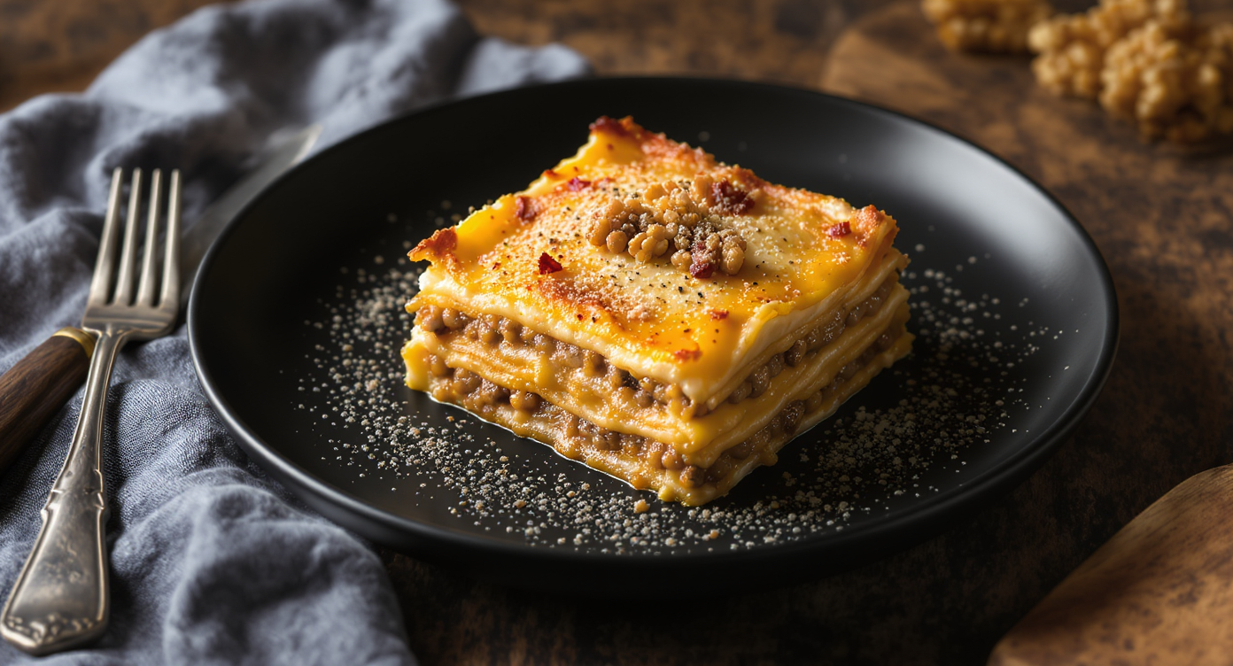 Vegetarian High-Protein Lasagne Bolognese
