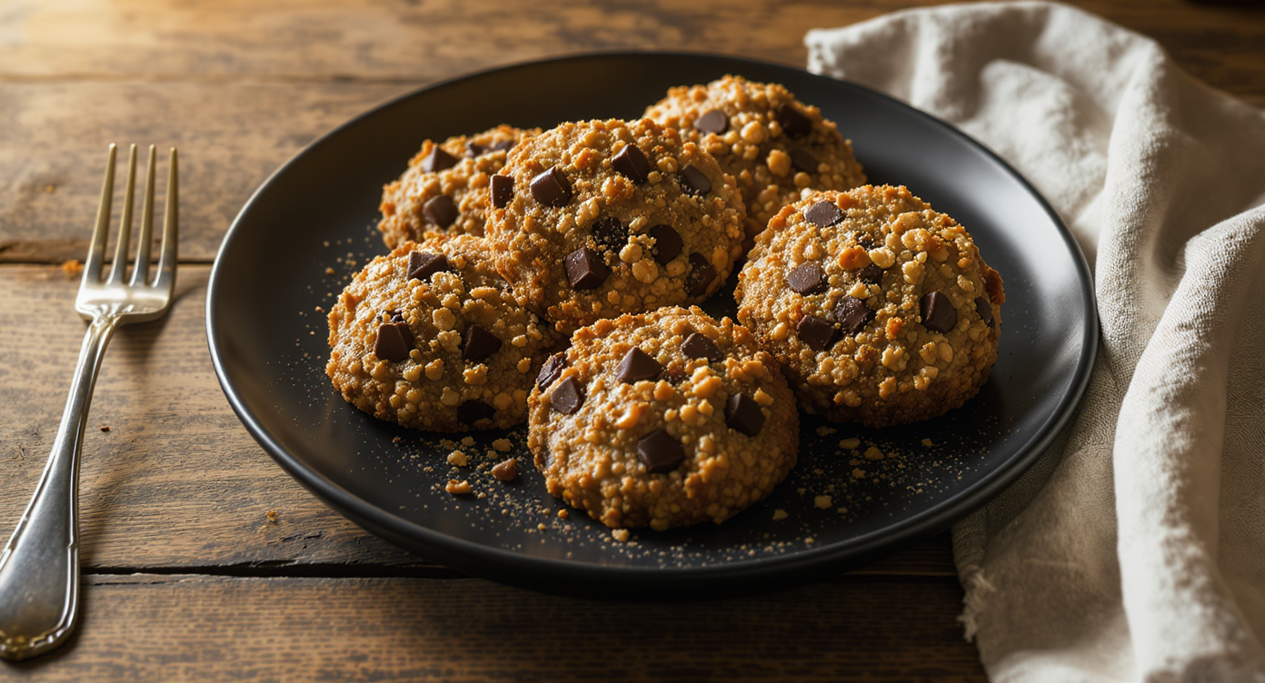 High Protein Chocolate Chip Oatmeal Cookies
