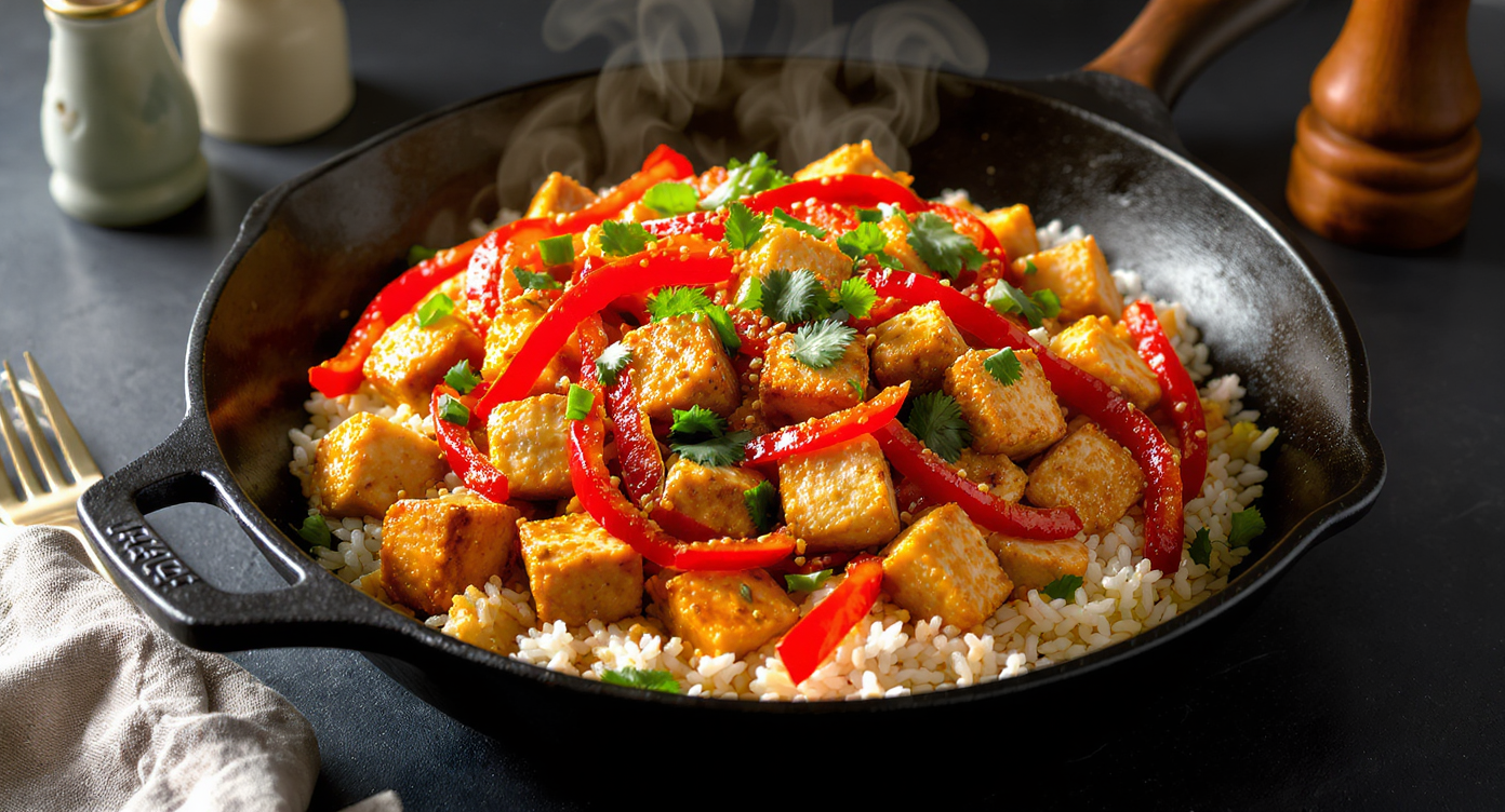 Crispy Spicy Tofu Stir-Fry