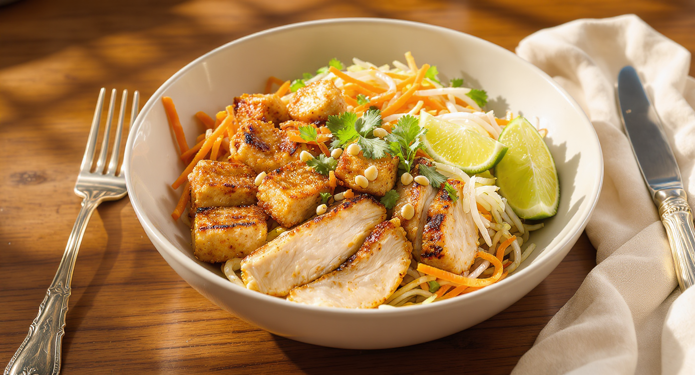 High-Protein Pad Thai Power Bowl
