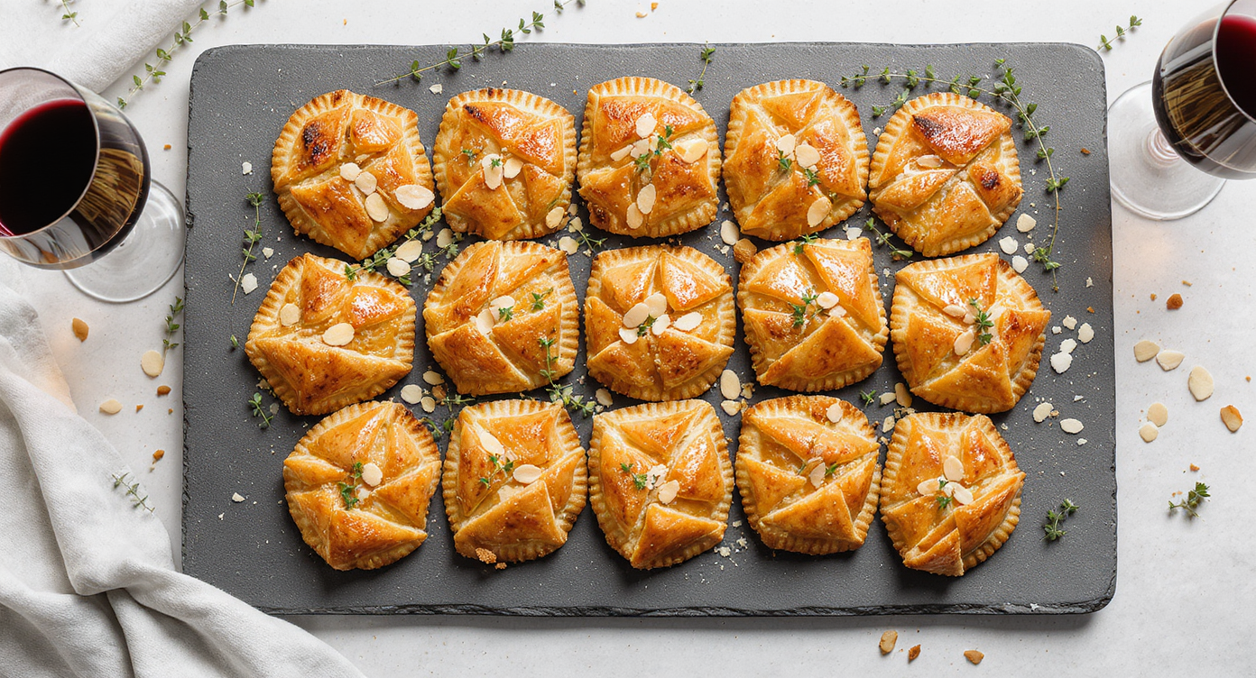 Geometric Apple Pie with Almond Crunch & Maple Glaze