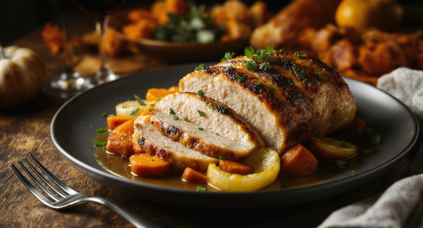 Small-Batch Herb Butter Roasted Turkey Breast (High Protein Thanksgiving Main)