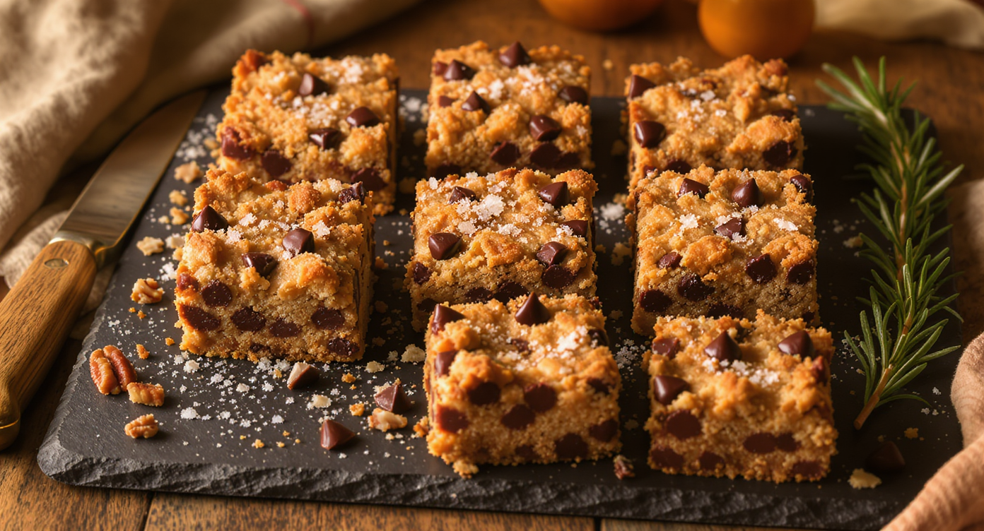 Keto Chocolate Chip Pecan Cookie Bars