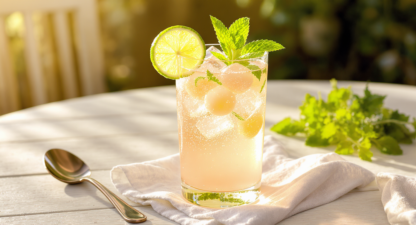 Fresh Lychee Soju Summer Spritz