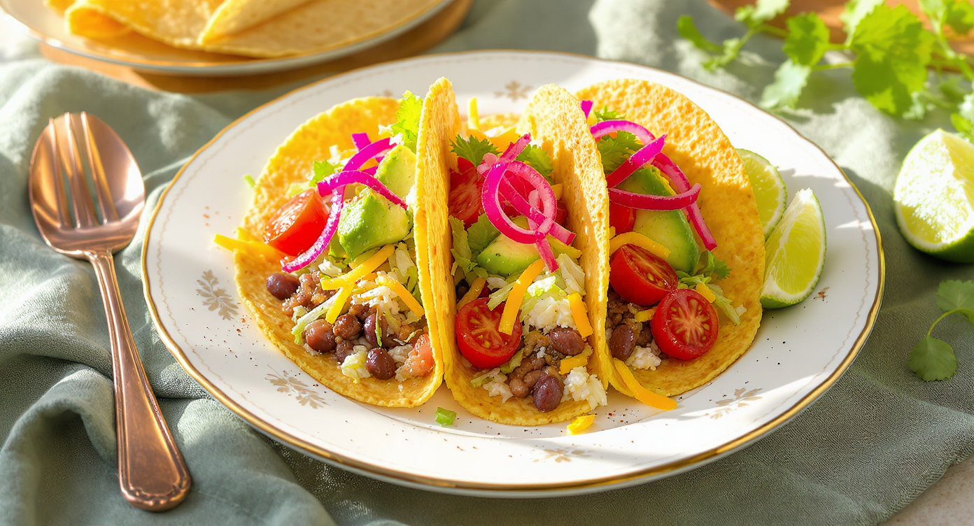 High-Protein Vegetarian California Tacos