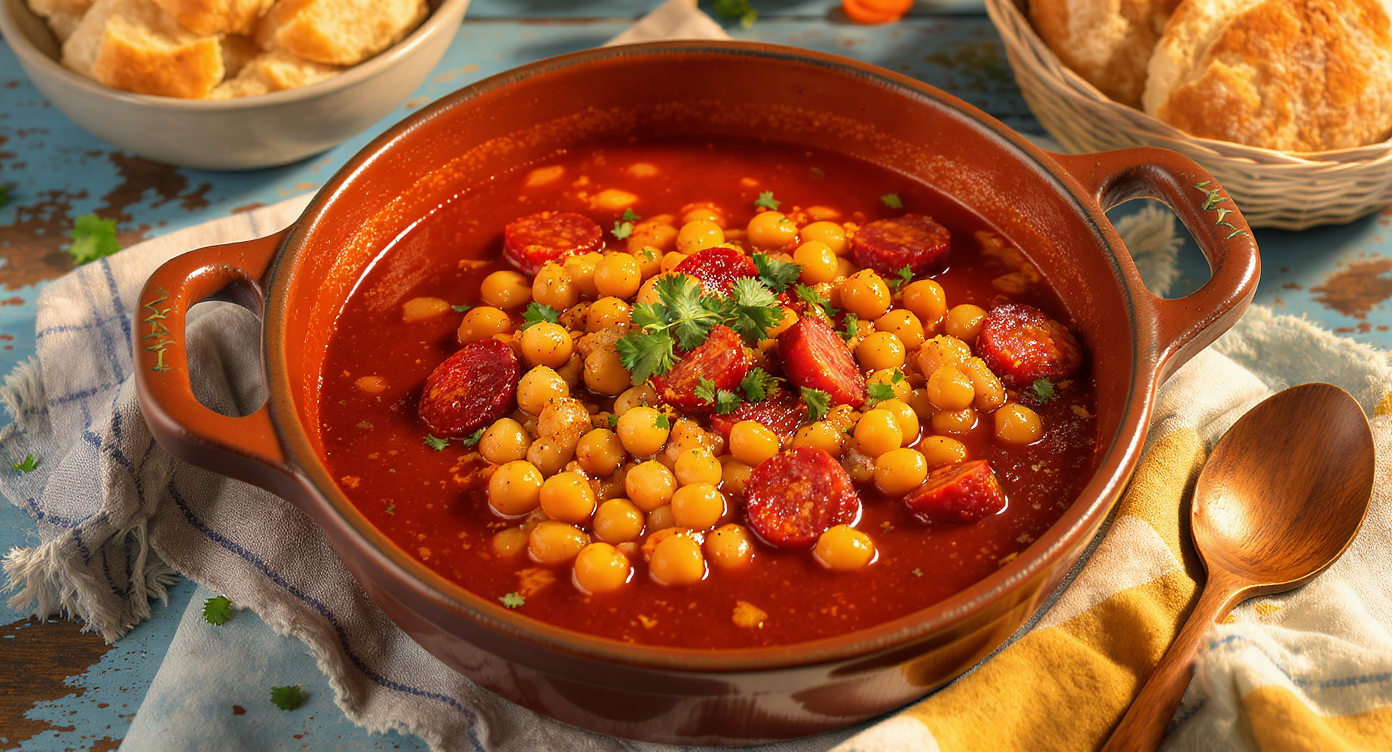 Smoky Spanish Chickpea & Chorizo Stew (One-Pot, Rustic)