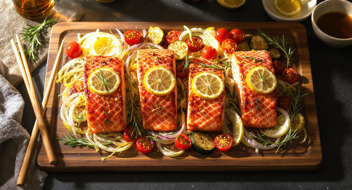 Foxborough Kiss Cam Viral Salmon: Lemon-Herb Sheet Pan Dinner