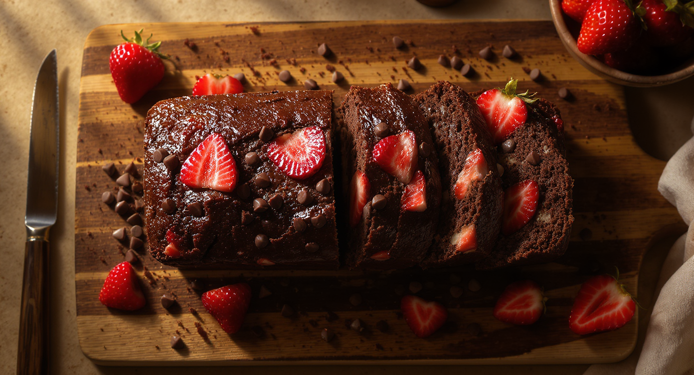 Viral Kiss Cam Chocolate Loaf Cake (Pork-Free)