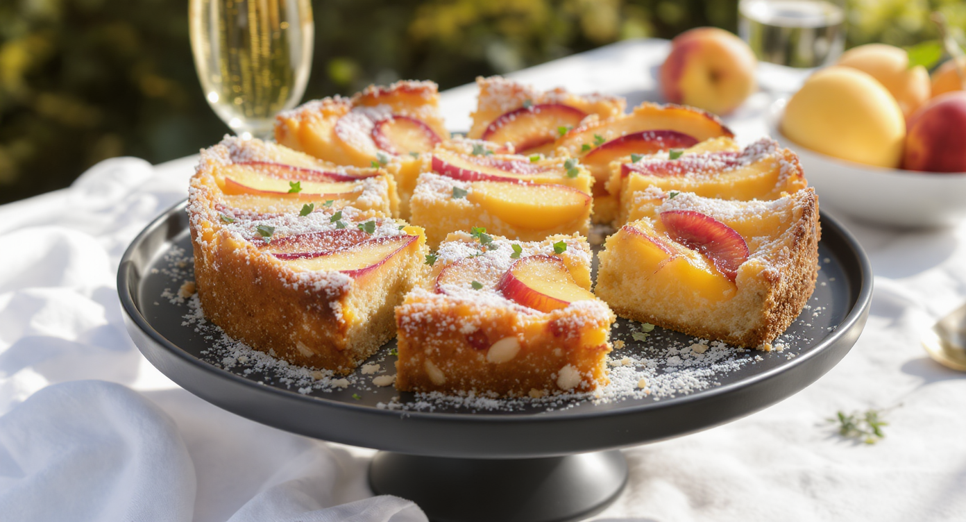 Viral Summer Stone Fruit Snacking Cake (Vegan)