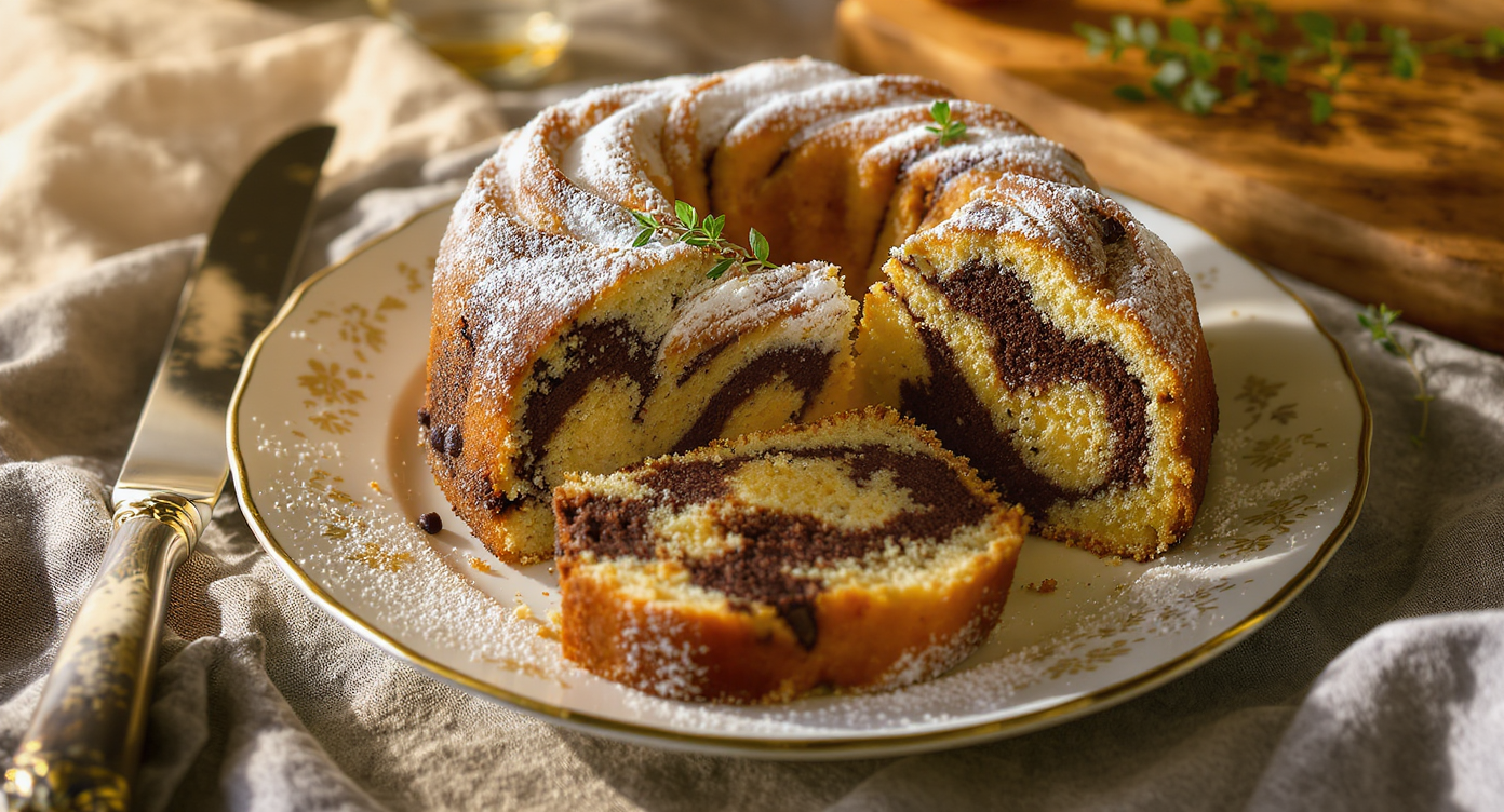 Rumor Swirl Marble Pound Cake
