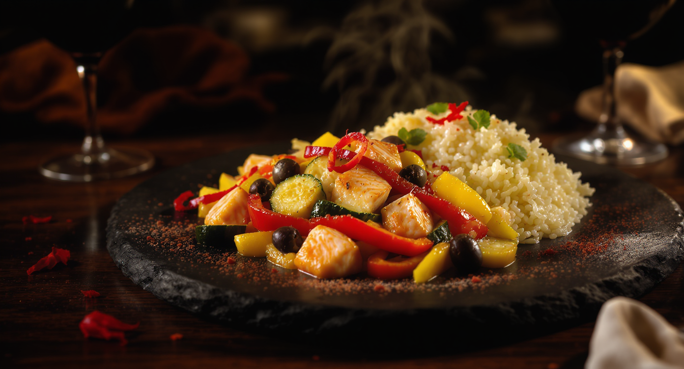 Scandalously Good Mediterranean Salmon Stir-Fry