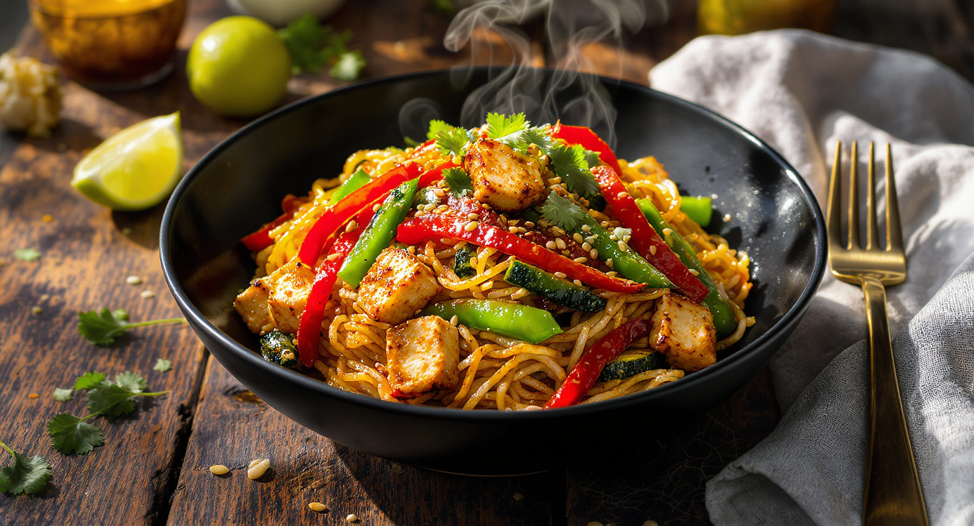 Viral Summer Stir-Fry: Smoky Wok-Hei Veggie Noodle Bowl