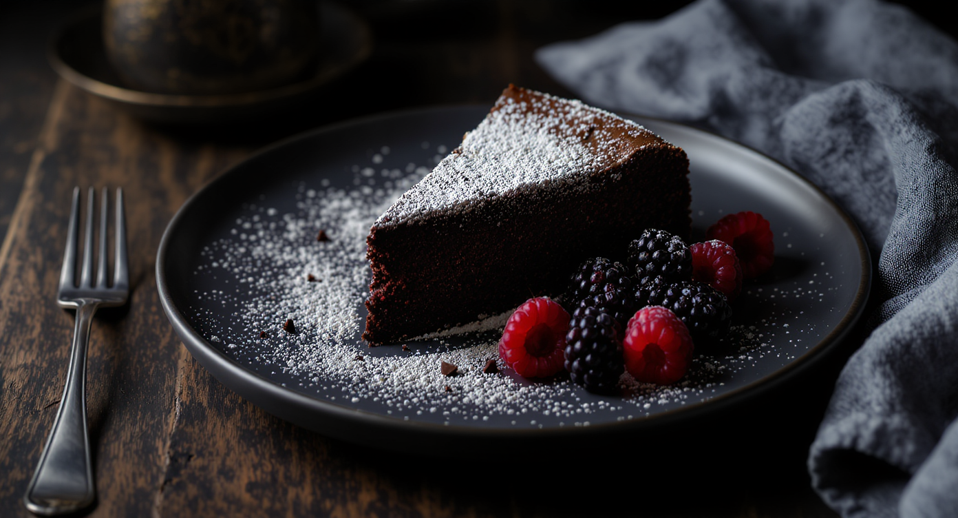 Scandalously Sweet Flourless Chocolate Almond Cake