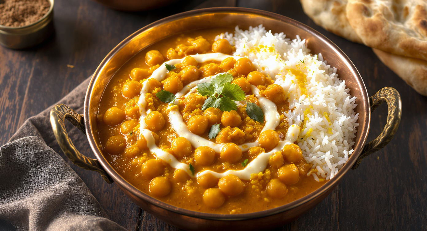 Indian Butter Chickpeas (Nut-Free, Vegetarian)