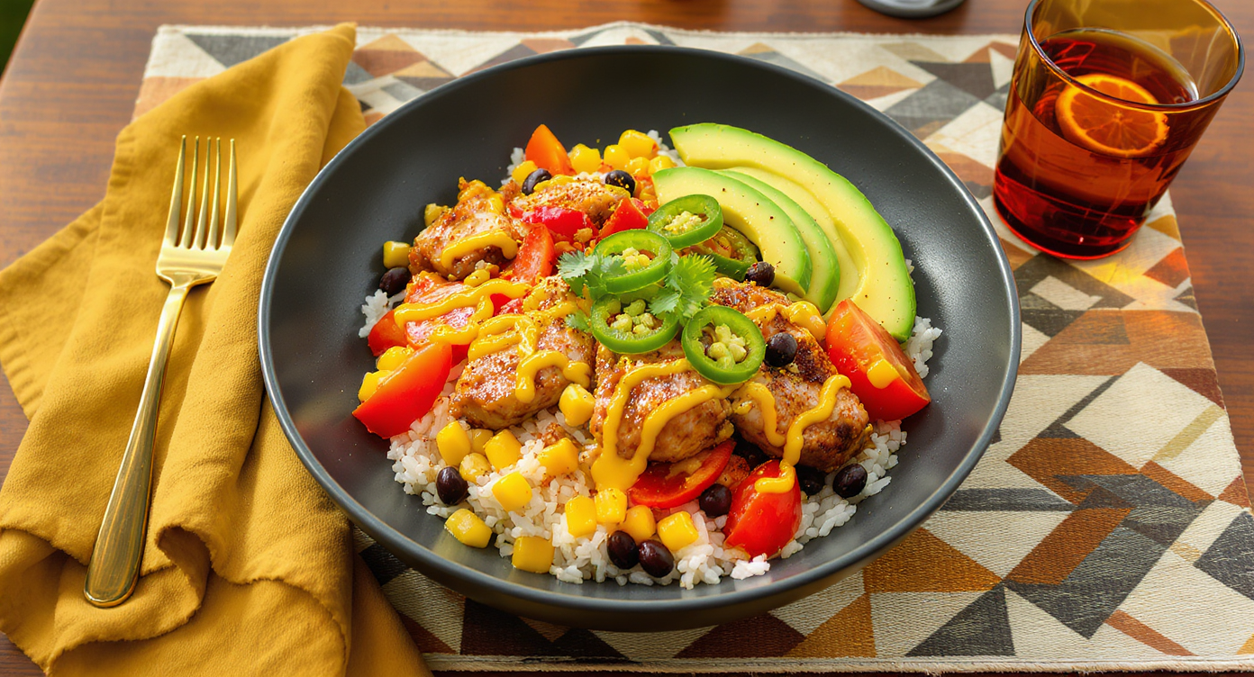 Boogaloo-Inspired California Rice & Veggie Pot with Citrus Mojo