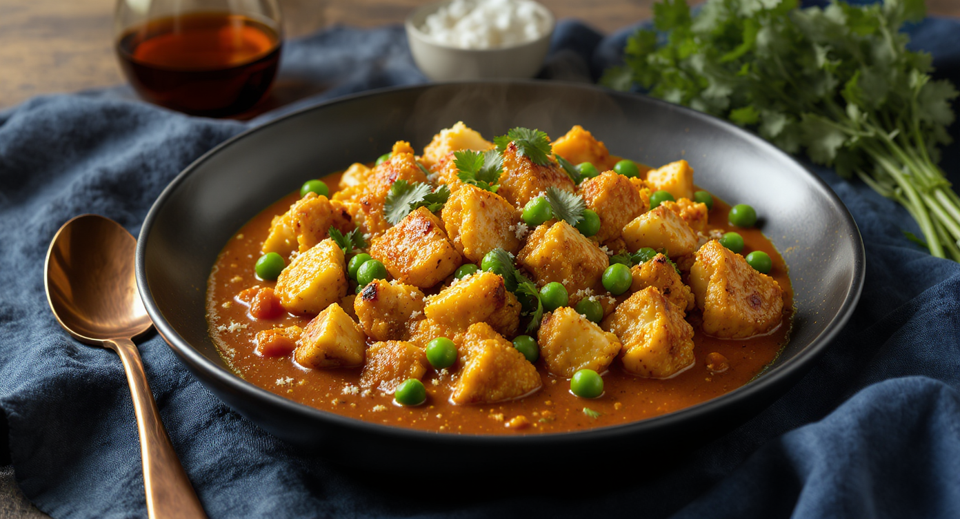 High-Protein Curried Cauliflower & Paneer Skillet