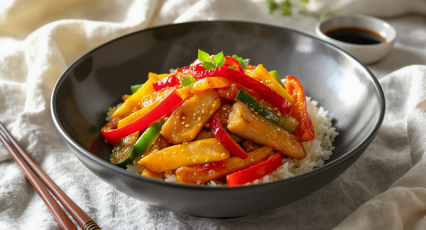 Summer Wok-Hei Chicken with Crisp Veggies