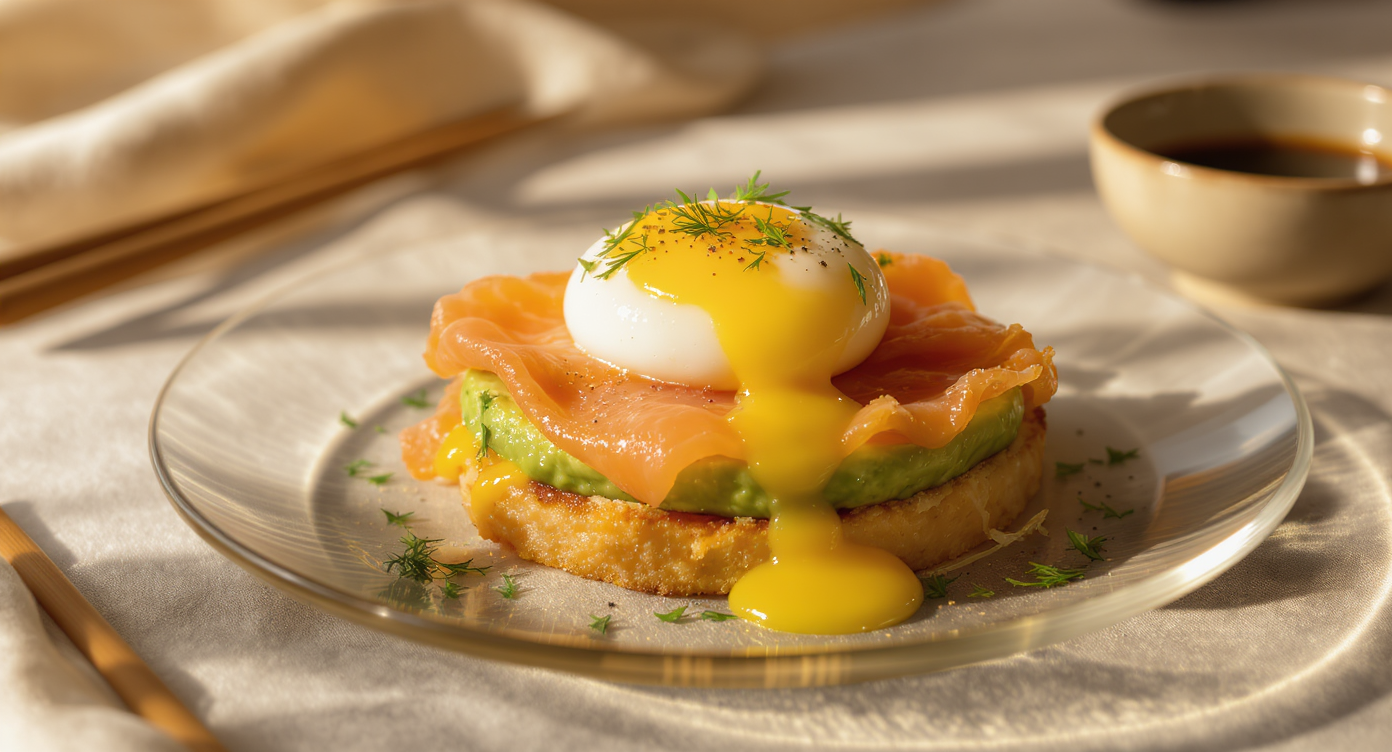 Best Breakfast Smoked Salmon & Avocado Egg Stacks