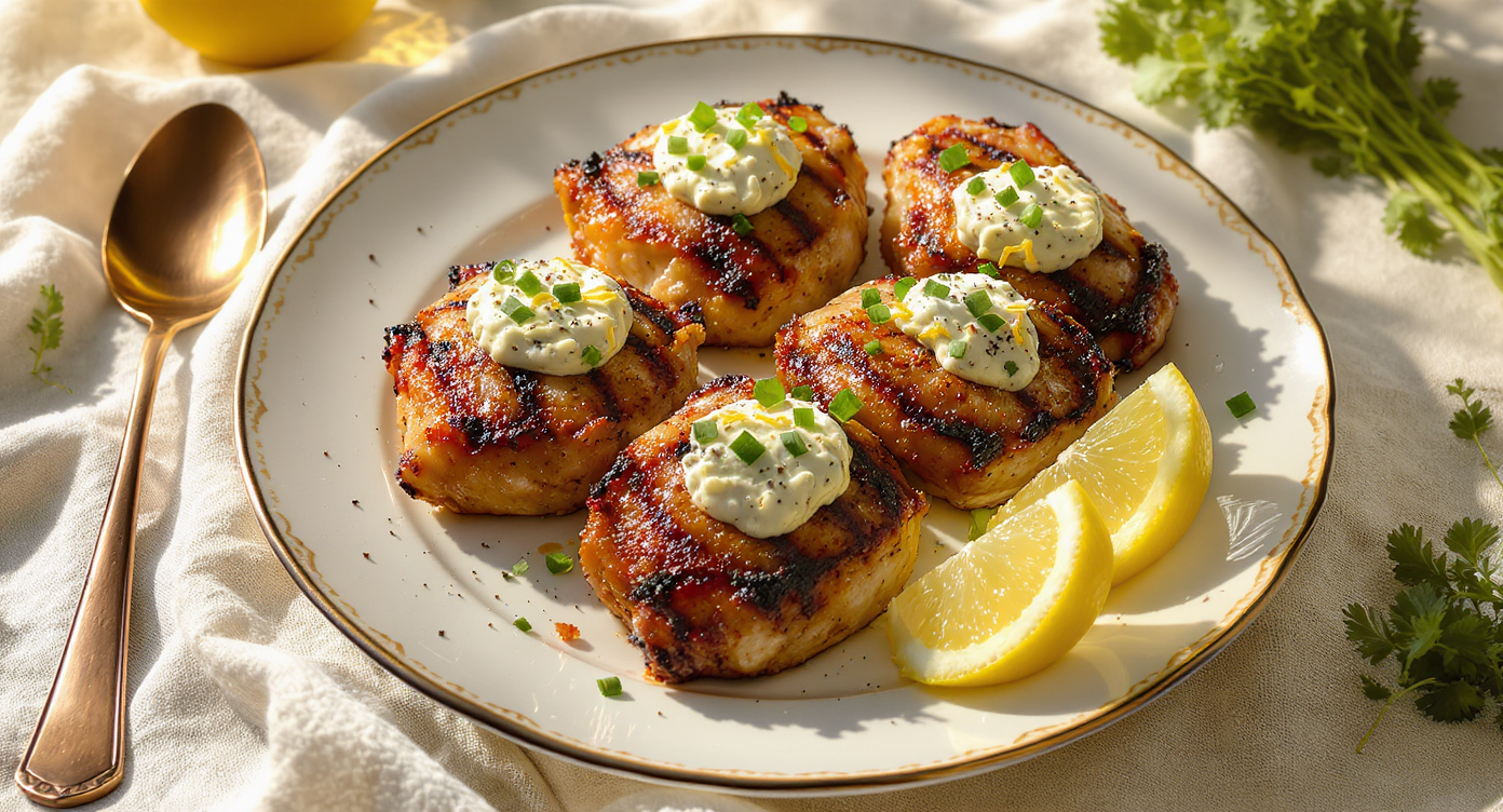 Keto Grilled Chicken with Herbed Compound Butter
