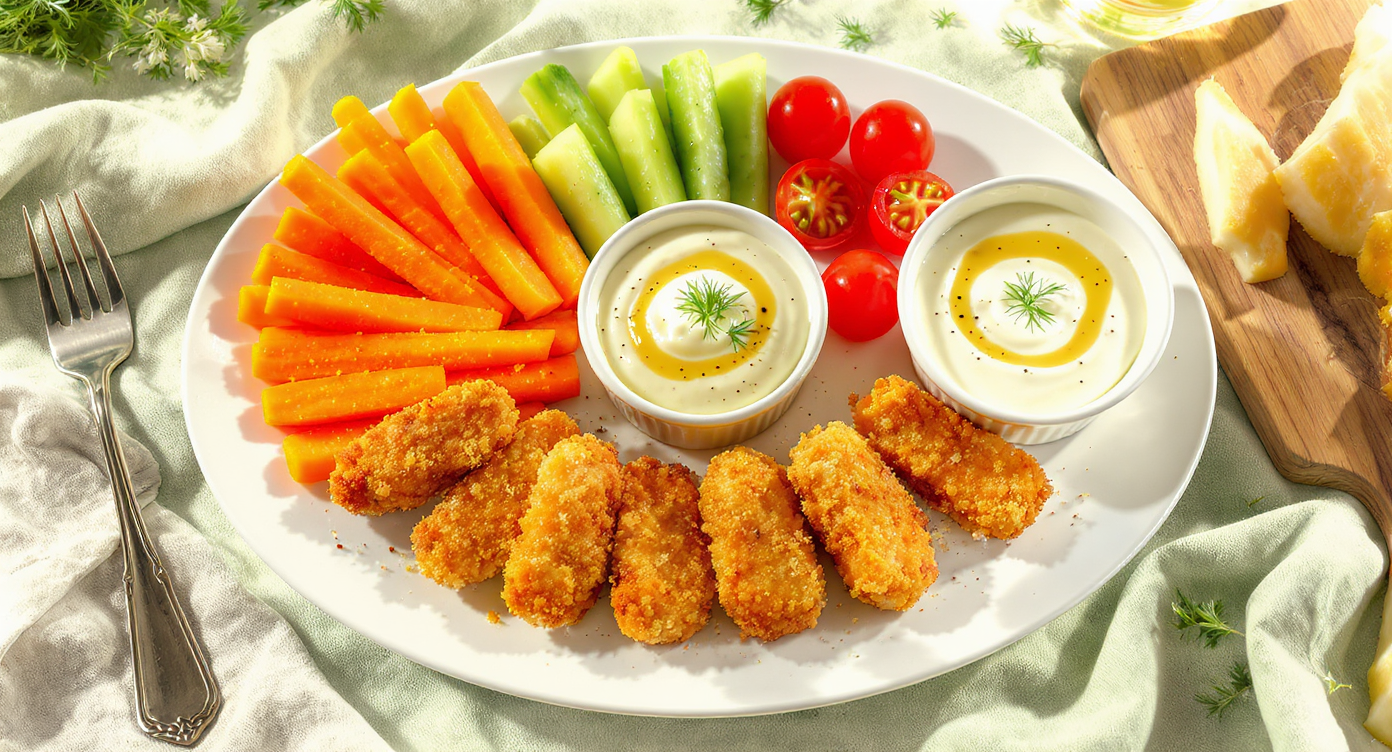 Sunny Chicken Nugget & Veggie Dippers