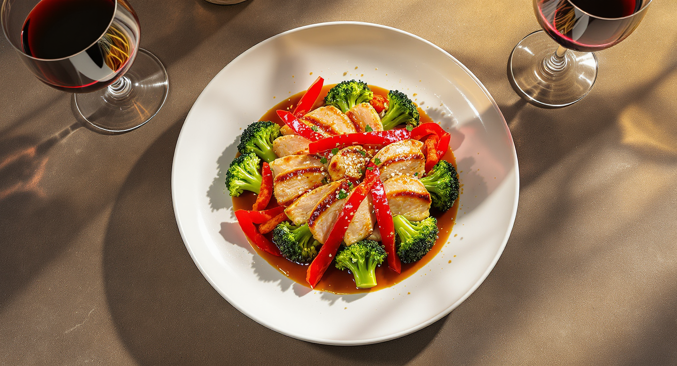 Wok-Seared Chicken & Broccoli with Garlic Soy Sauce