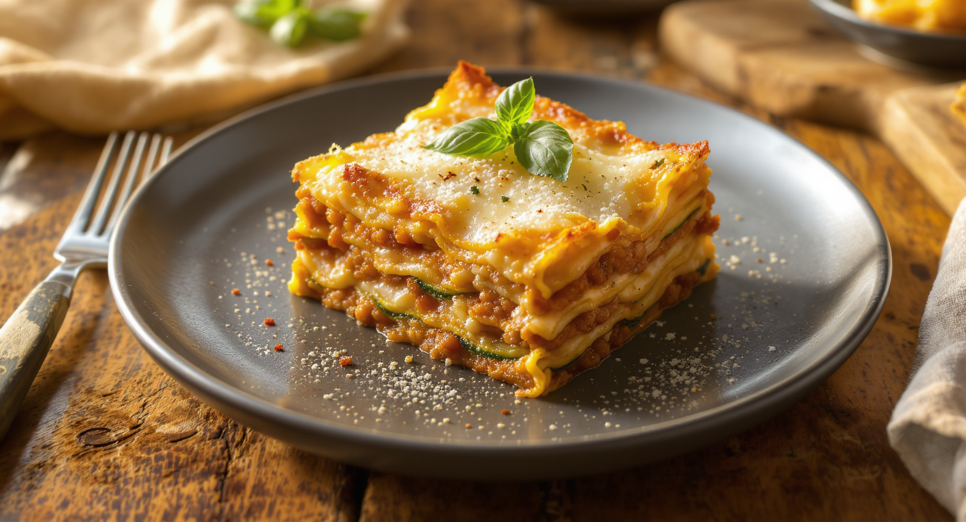 Low-Carb High-Protein Lasagna with Zucchini "Noodles"