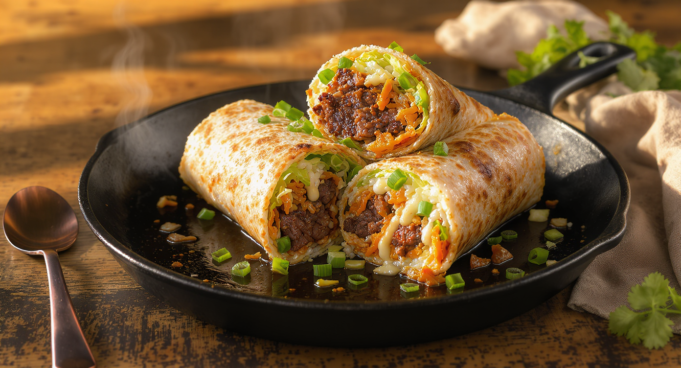 Korean BBQ Bulgogi Beef Burrito